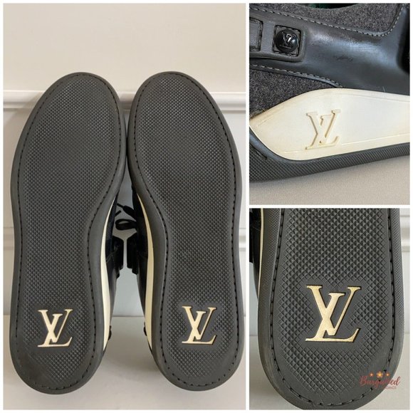 Authentic Louis Vuitton Gray Damier Graphite Elliptic Men's Sneakers Size 11 - Picture 8 of 13